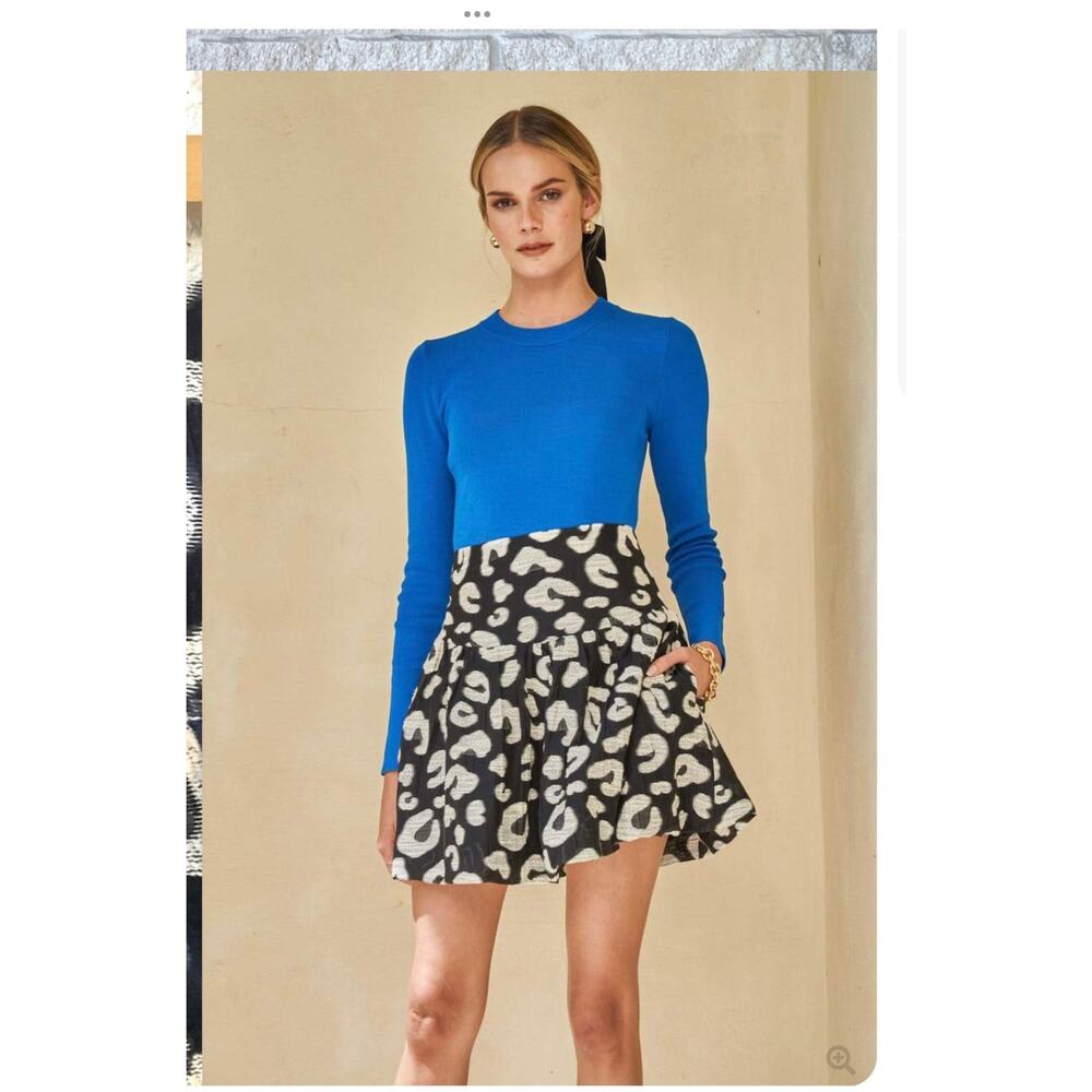 Hunter Bell London Skirt - Onyx Cheetah Size 4
